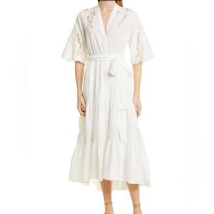 Kobi Halperin Gabbi Embroidered Dress White Medium